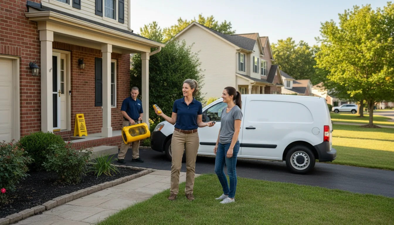 Residential water damage restoration in Albrightsville, PA